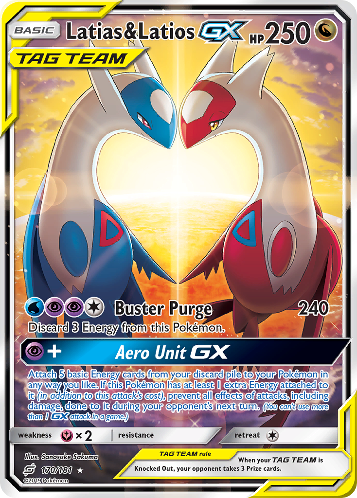 Latias & Latios GX (170/181) [Sun & Moon: Team Up] | Jomio and Rueliete's Cards and Comics