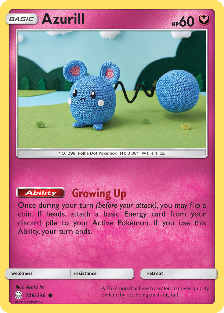 Azurill (146/236) [Sun & Moon: Cosmic Eclipse] | Jomio and Rueliete's Cards and Comics