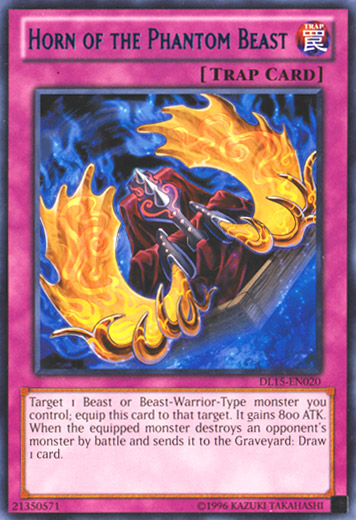 Horn of the Phantom Beast (Blue) [DL15-EN020] Rare | Jomio and Rueliete's Cards and Comics