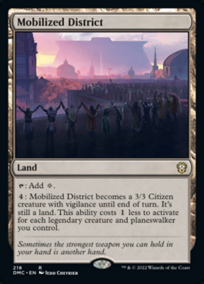 Mobilized District [Dominaria United Commander] | Jomio and Rueliete's Cards and Comics