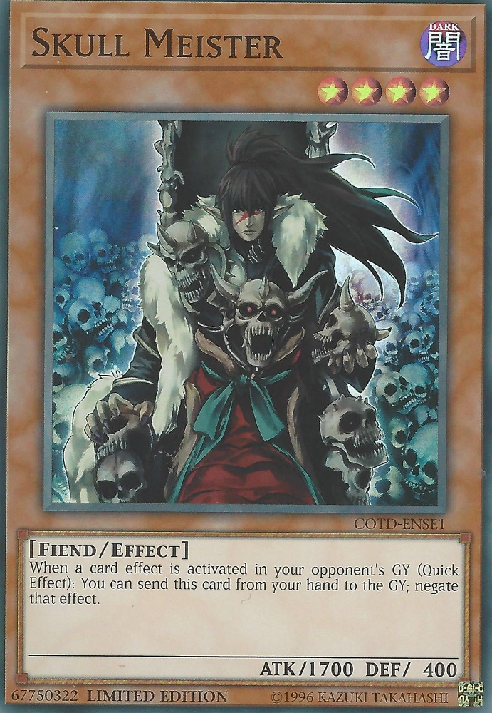 Skull Meister [COTD-ENSE1] Super Rare | Jomio and Rueliete's Cards and Comics