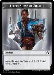 Elemental (2) // Teferi Akosa of Zhalfir Emblem Double-Sided Token [March of the Machine Tokens] | Jomio and Rueliete's Cards and Comics