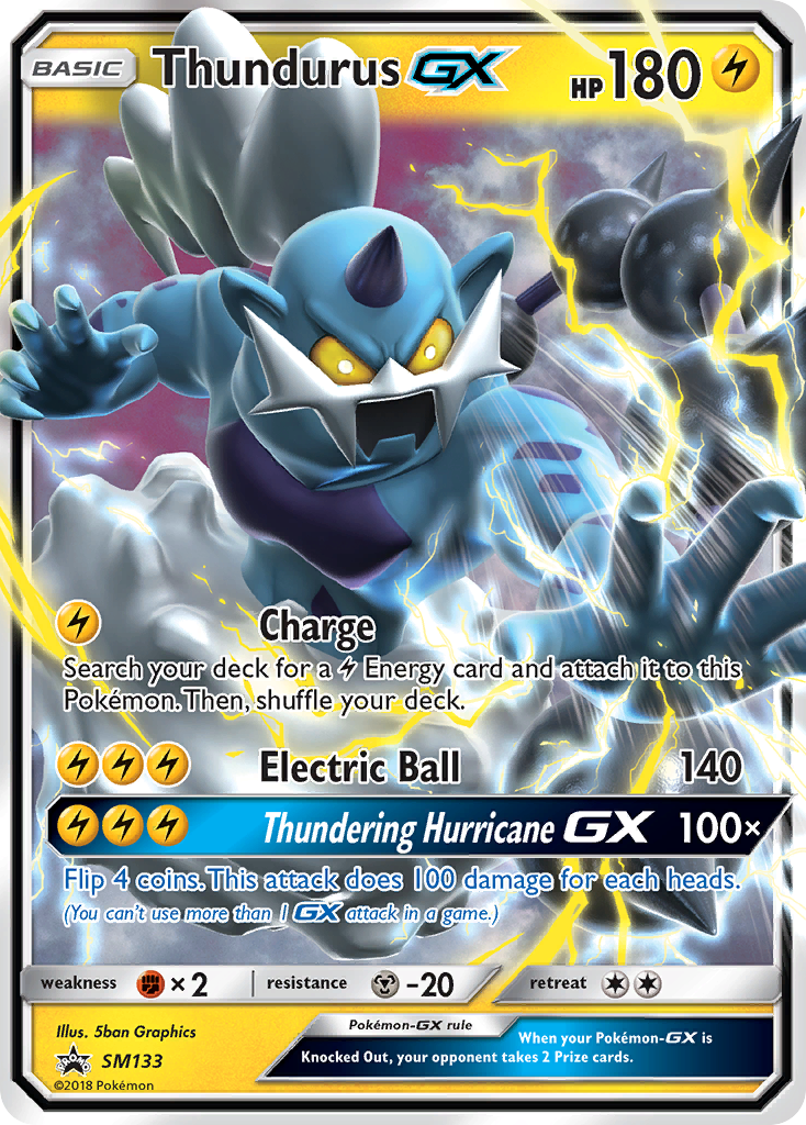 Thundurus GX (SM133) [Sun & Moon: Black Star Promos] | Jomio and Rueliete's Cards and Comics