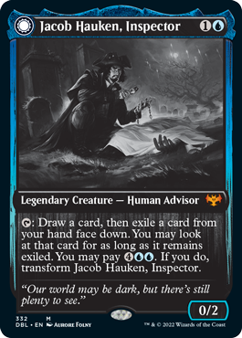 Jacob Hauken, Inspector // Hauken's Insight [Innistrad: Double Feature] | Jomio and Rueliete's Cards and Comics
