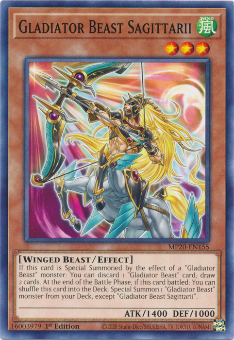 Gladiator Beast Sagittarii [MP20-EN155] Common | Jomio and Rueliete's Cards and Comics