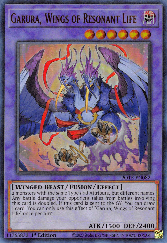 Garura, Wings of Resonant Life [POTE-EN082] Ultra Rare | Jomio and Rueliete's Cards and Comics