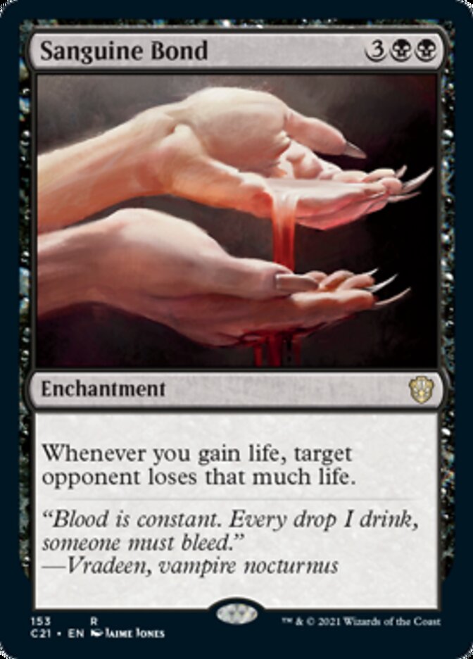 Sanguine Bond [Commander 2021] | Jomio and Rueliete's Cards and Comics