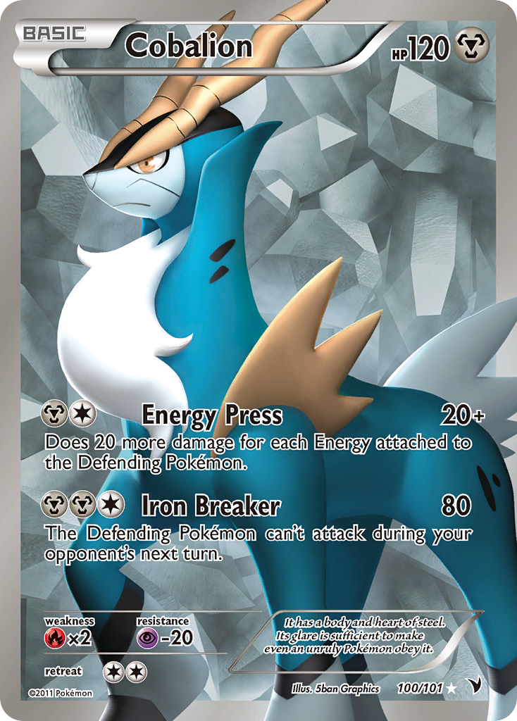 Cobalion (100/101) [Black & White: Noble Victories] | Jomio and Rueliete's Cards and Comics