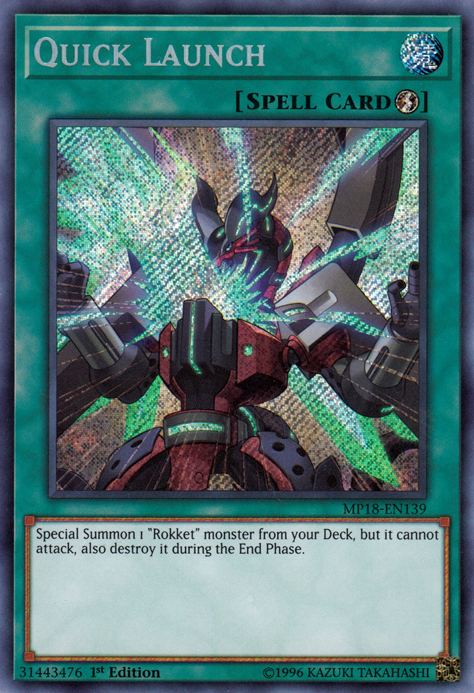 Quick Launch [MP18-EN139] Secret Rare | Jomio and Rueliete's Cards and Comics