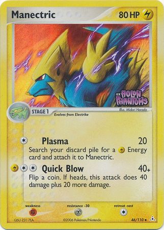 Manectric (46/110) (Stamped) [EX: Holon Phantoms] | Jomio and Rueliete's Cards and Comics
