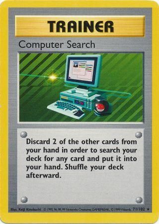 Computer Search (71/102) [Base Set Shadowless Unlimited] | Jomio and Rueliete's Cards and Comics