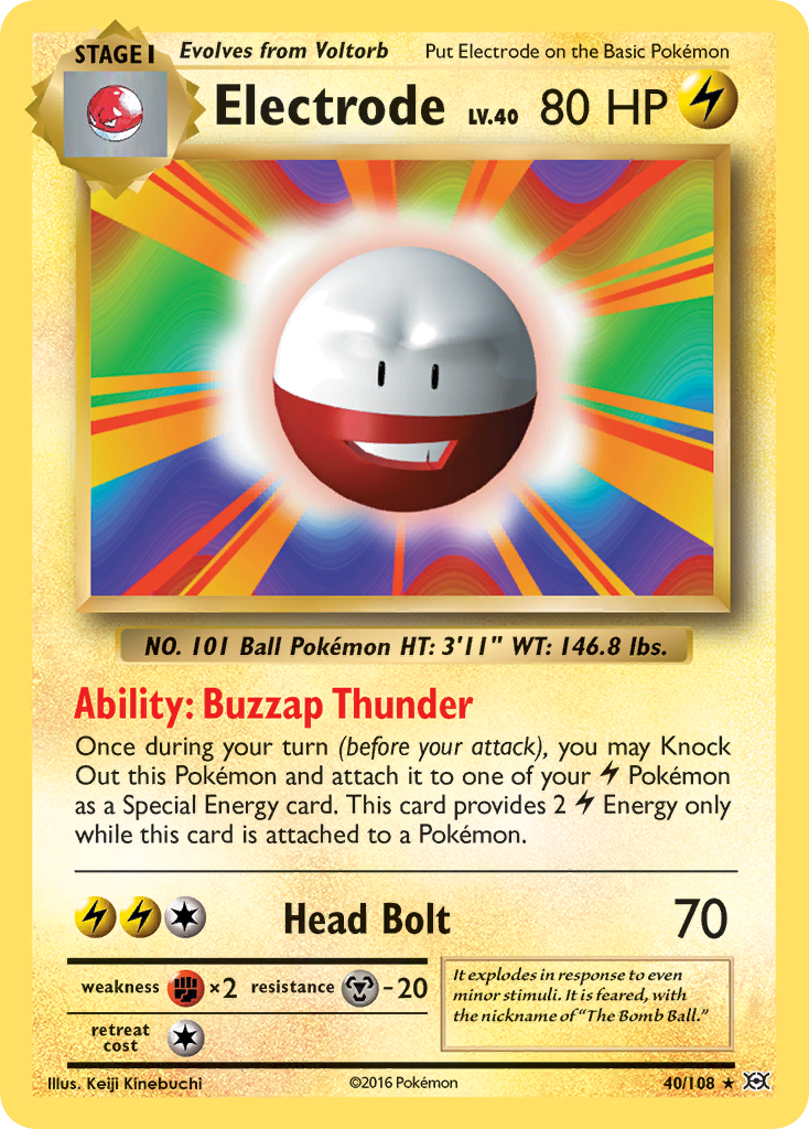 Electrode (40/108) [XY: Evolutions] | Jomio and Rueliete's Cards and Comics