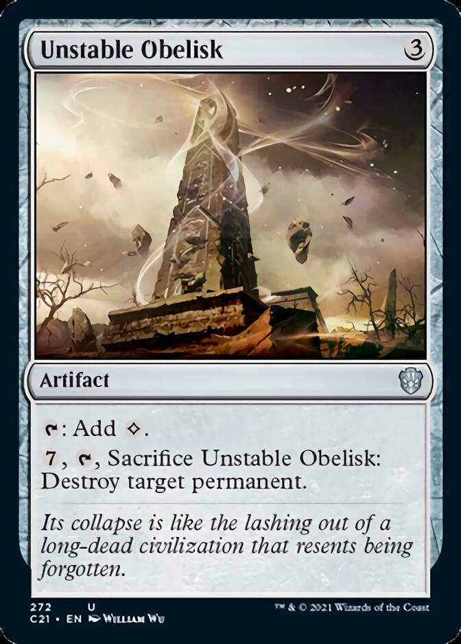 Unstable Obelisk [Commander 2021] | Jomio and Rueliete's Cards and Comics