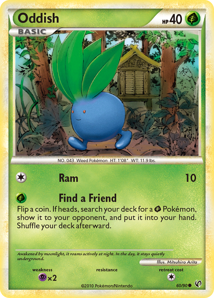 Oddish (60/90) [HeartGold & SoulSilver: Undaunted] | Jomio and Rueliete's Cards and Comics