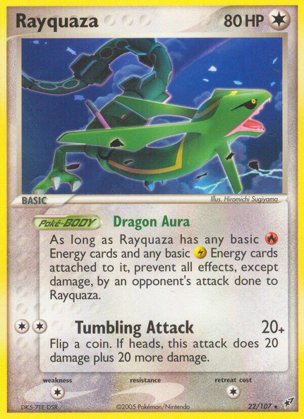 Rayquaza (22/107) (Theme Deck Exclusive) [EX: Deoxys] | Jomio and Rueliete's Cards and Comics