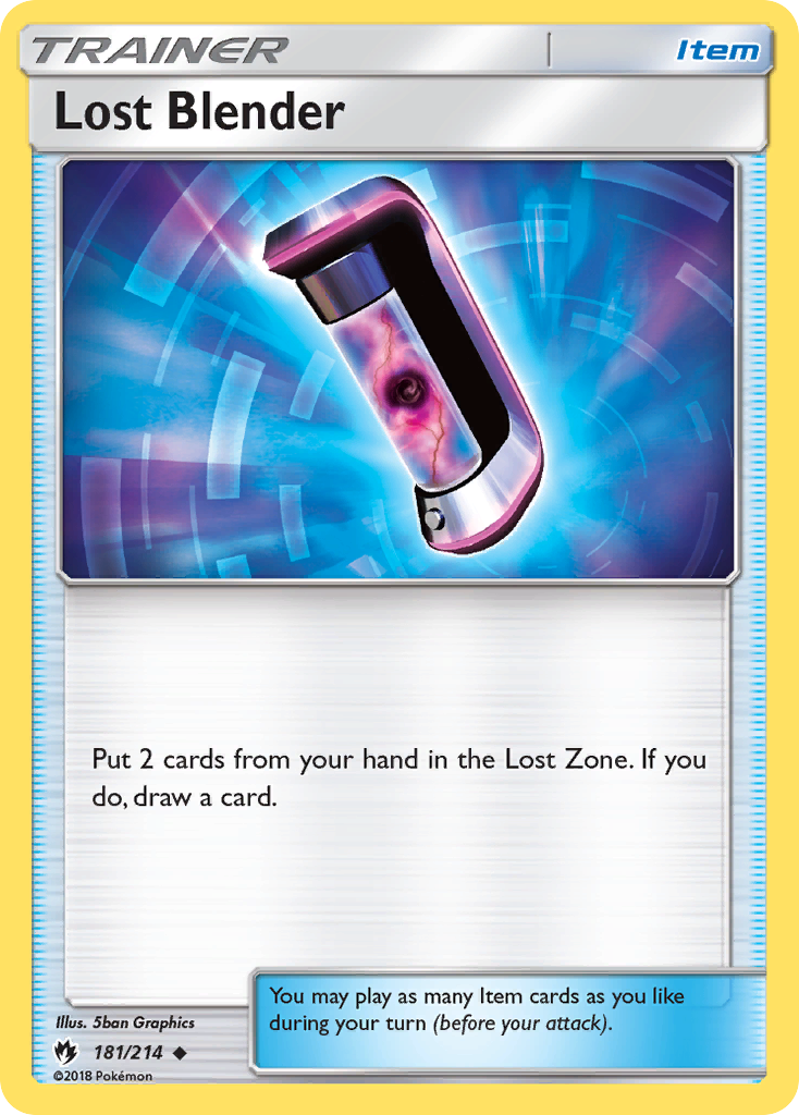 Lost Blender (181/214) [Sun & Moon: Lost Thunder] | Jomio and Rueliete's Cards and Comics