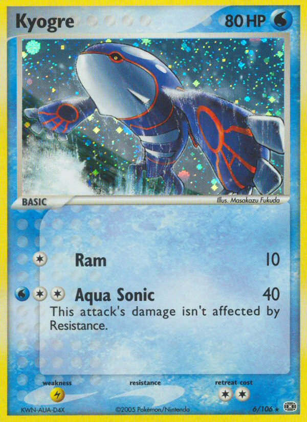 Kyogre (6/106) [EX: Emerald] | Jomio and Rueliete's Cards and Comics