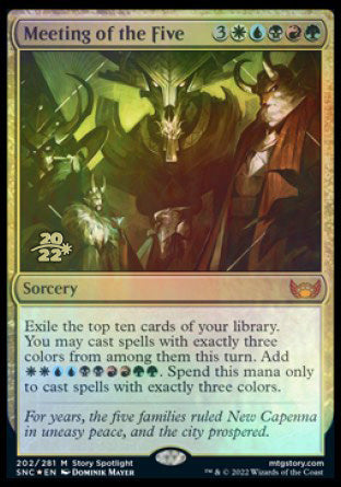 Meeting of the Five [Streets of New Capenna Prerelease Promos] | Jomio and Rueliete's Cards and Comics