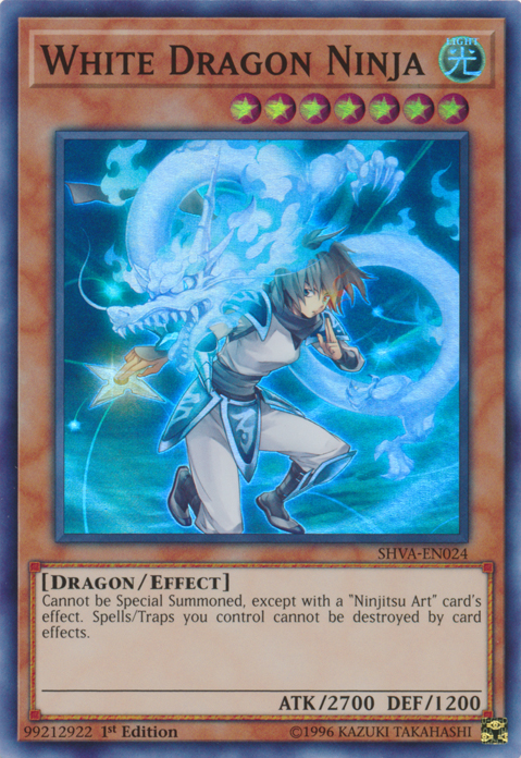 White Dragon Ninja [SHVA-EN024] Super Rare | Jomio and Rueliete's Cards and Comics