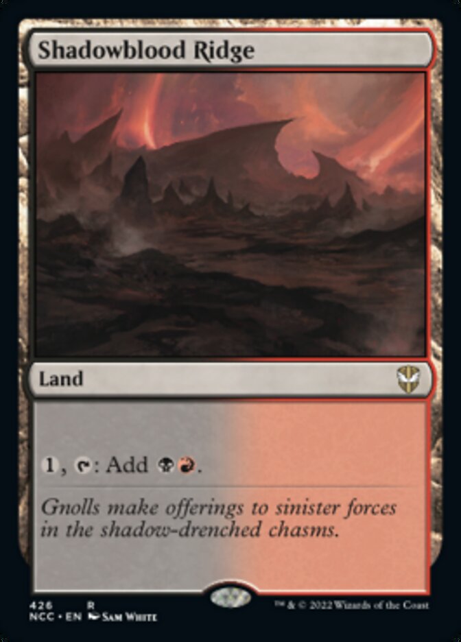 Shadowblood Ridge [Streets of New Capenna Commander] | Jomio and Rueliete's Cards and Comics