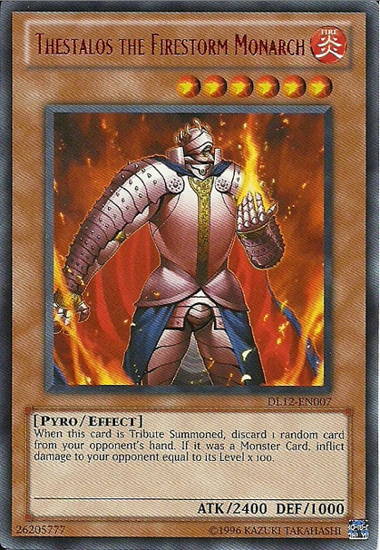 Thestalos the Firestorm Monarch (Red) [DL12-EN007] Rare | Jomio and Rueliete's Cards and Comics