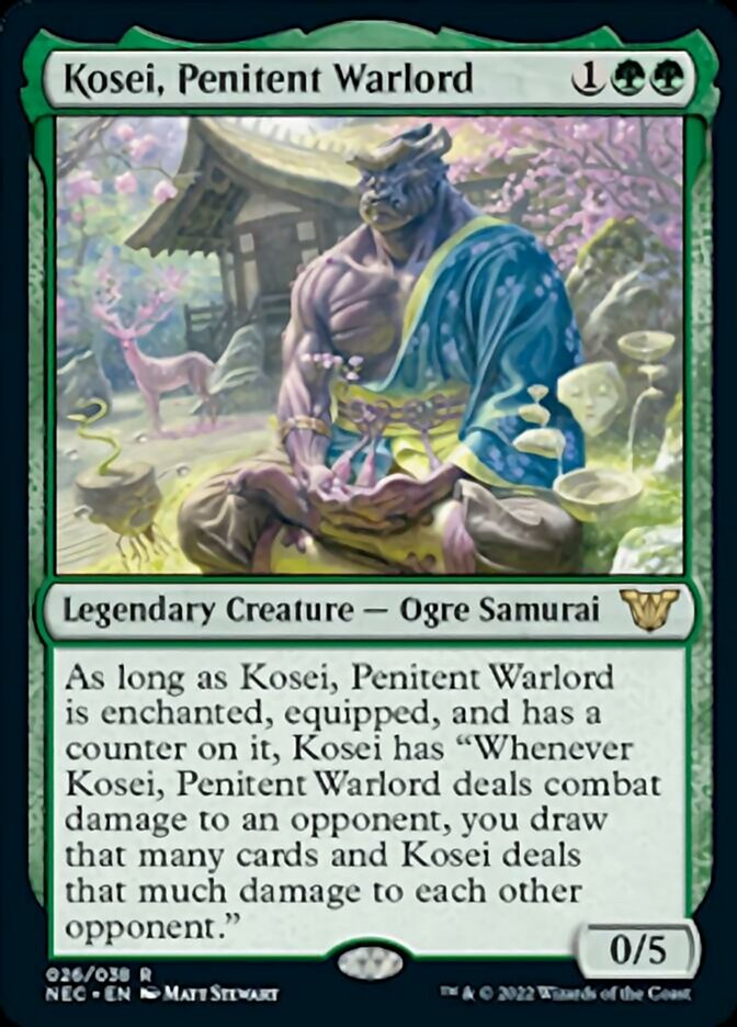 Kosei, Penitent Warlord [Kamigawa: Neon Dynasty Commander] | Jomio and Rueliete's Cards and Comics