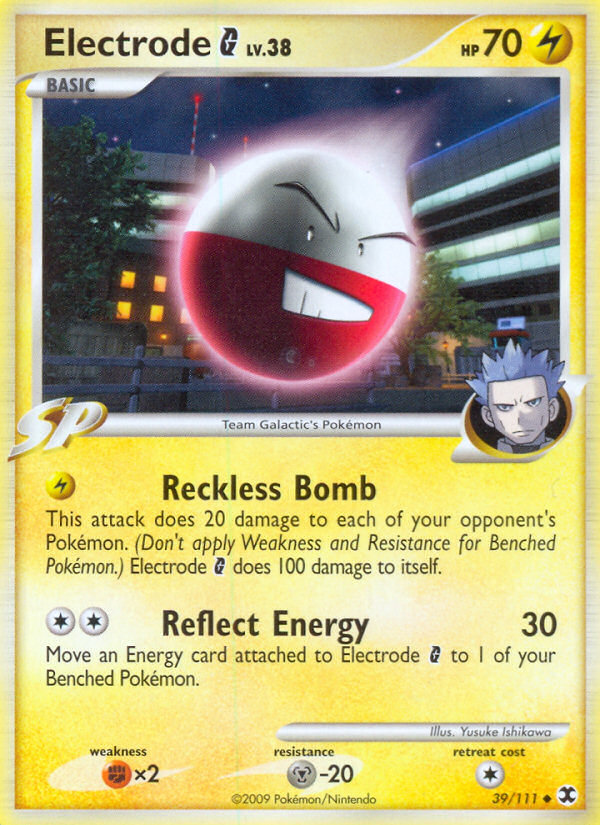 Electrode G (39/111) [Platinum: Rising Rivals] | Jomio and Rueliete's Cards and Comics