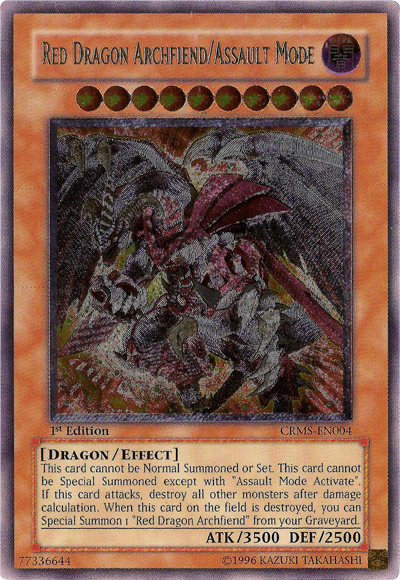 Red Dragon Archfiend/Assault Mode (UTR) [CRMS-EN004] Ultimate Rare | Jomio and Rueliete's Cards and Comics