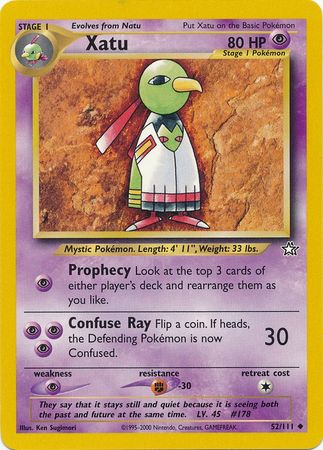 Xatu (52/111) [Neo Genesis Unlimited] | Jomio and Rueliete's Cards and Comics