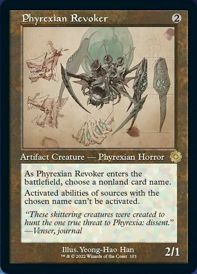 Phyrexian Revoker (Retro Schematic) [The Brothers' War Retro Artifacts] | Jomio and Rueliete's Cards and Comics