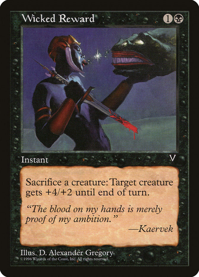 Wicked Reward [Visions] | Jomio and Rueliete's Cards and Comics