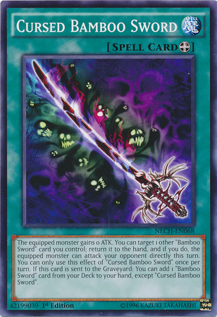 Cursed Bamboo Sword [NECH-EN068] Common | Jomio and Rueliete's Cards and Comics