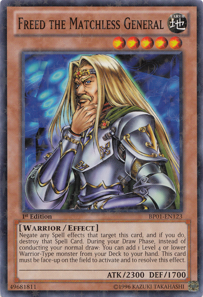Freed the Matchless General [BP01-EN123] Starfoil Rare | Jomio and Rueliete's Cards and Comics