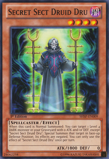 Secret Sect Druid Dru [SHSP-EN009] Common | Jomio and Rueliete's Cards and Comics