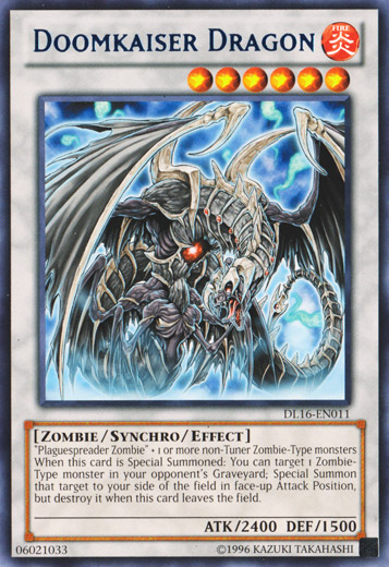 Doomkaiser Dragon (Blue) [DL16-EN011] Rare | Jomio and Rueliete's Cards and Comics