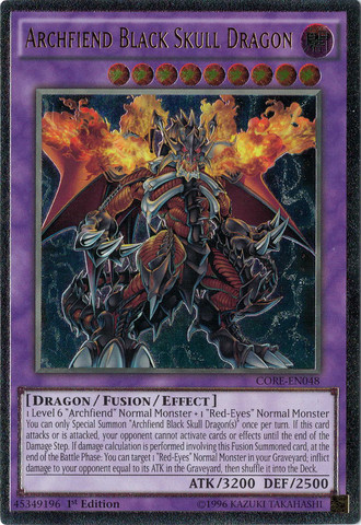 Archfiend Black Skull Dragon (UTR) [CORE-EN048] Ultimate Rare | Jomio and Rueliete's Cards and Comics