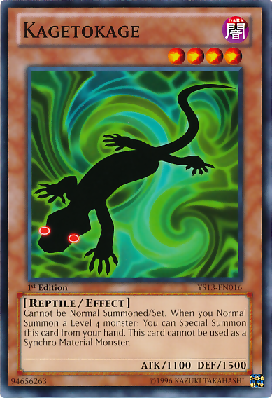 Kagetokage [YS13-EN016] Common | Jomio and Rueliete's Cards and Comics