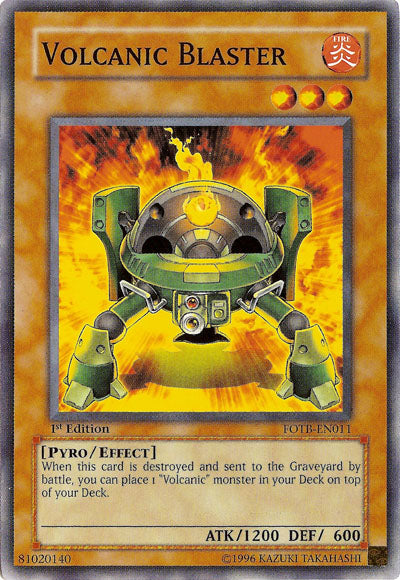 Volcanic Blaster [FOTB-EN011] Common | Jomio and Rueliete's Cards and Comics