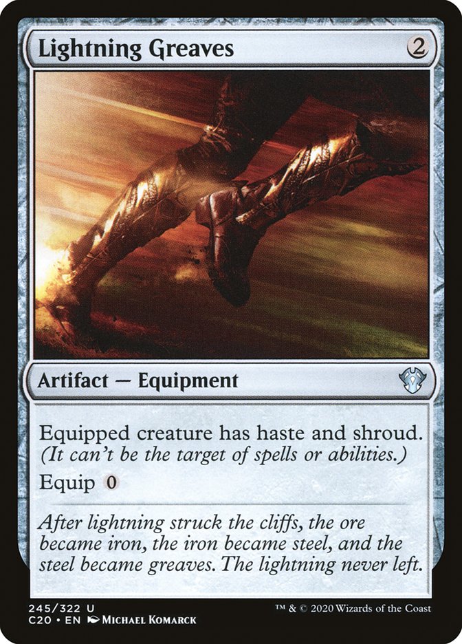 Lightning Greaves [Commander 2020] | Jomio and Rueliete's Cards and Comics