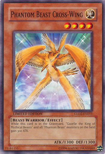 Phantom Beast Cross-Wing [GLD2-EN011] Common | Jomio and Rueliete's Cards and Comics
