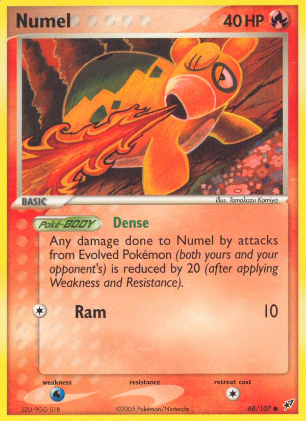 Numel (68/107) [EX: Deoxys] | Jomio and Rueliete's Cards and Comics