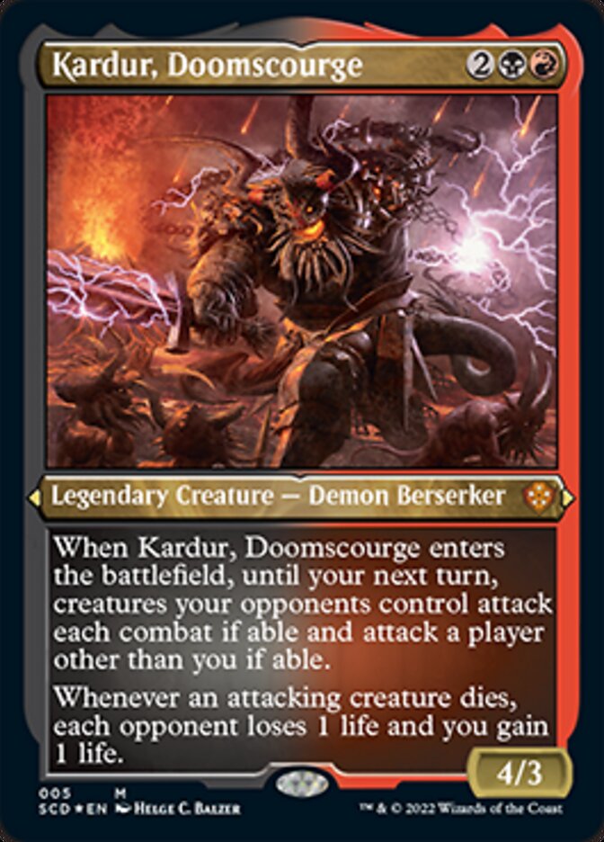 Kardur, Doomscourge (Foil Etched) [Starter Commander Decks] | Jomio and Rueliete's Cards and Comics