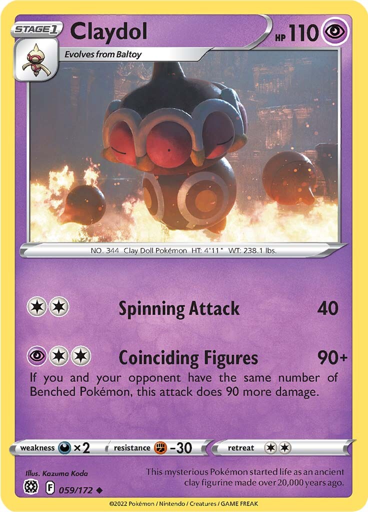 Claydol (059/172) [Sword & Shield: Brilliant Stars] | Jomio and Rueliete's Cards and Comics