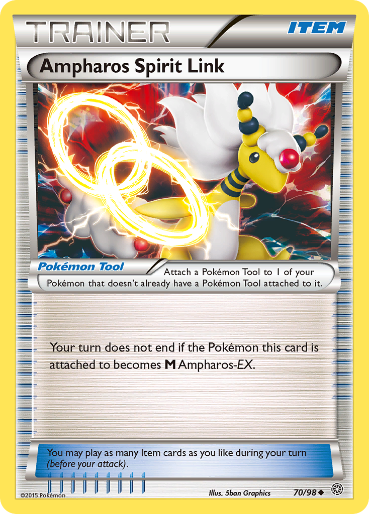 Ampharos Spirit Link (70/98) [XY: Ancient Origins] | Jomio and Rueliete's Cards and Comics