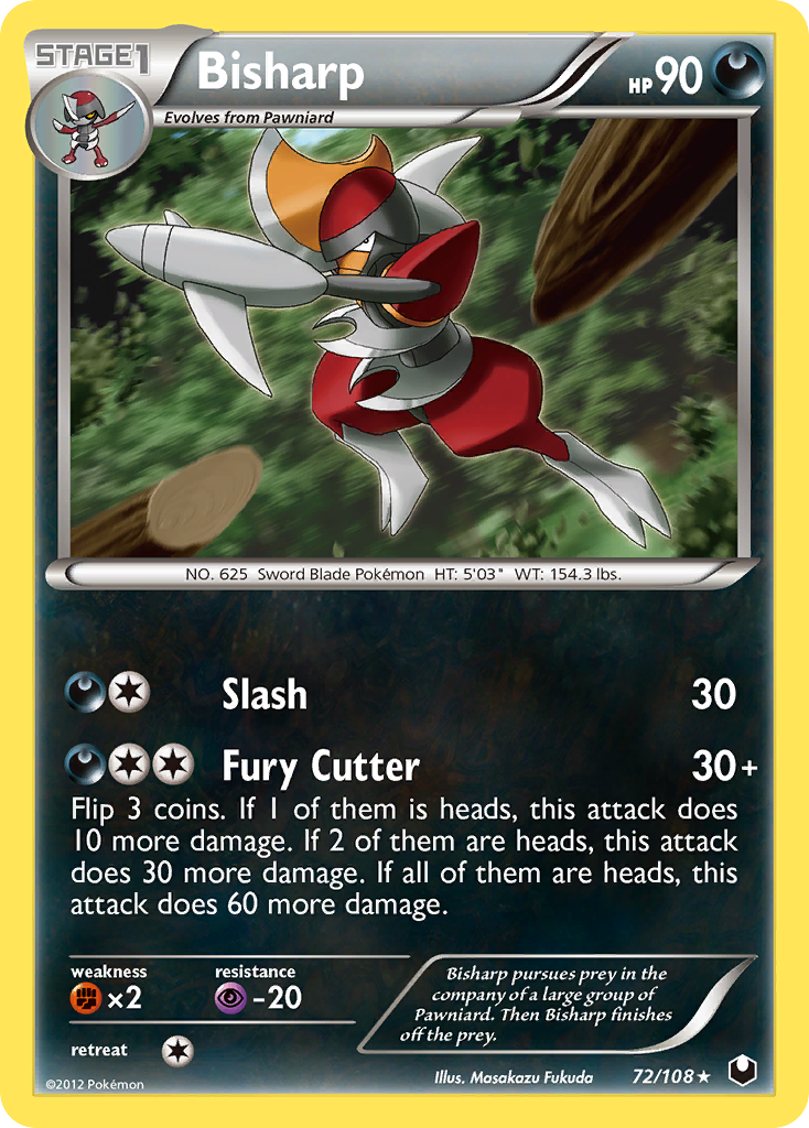 Bisharp (72/108) [Black & White: Dark Explorers] | Jomio and Rueliete's Cards and Comics