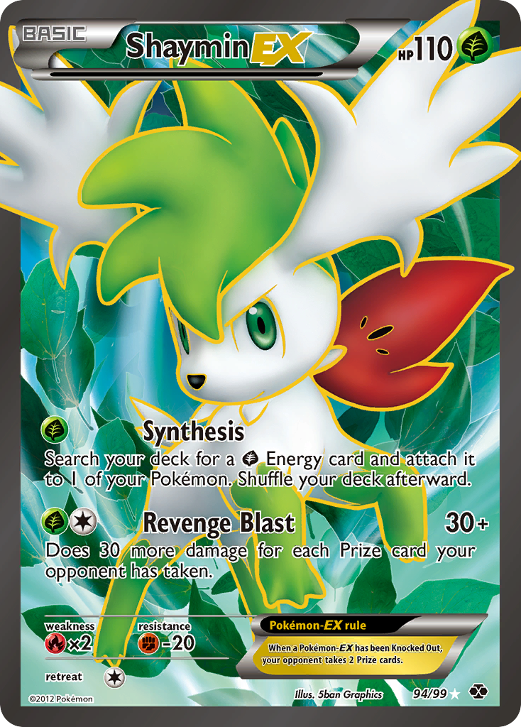 Shaymin EX (94/99) [Black & White: Next Destinies] | Jomio and Rueliete's Cards and Comics