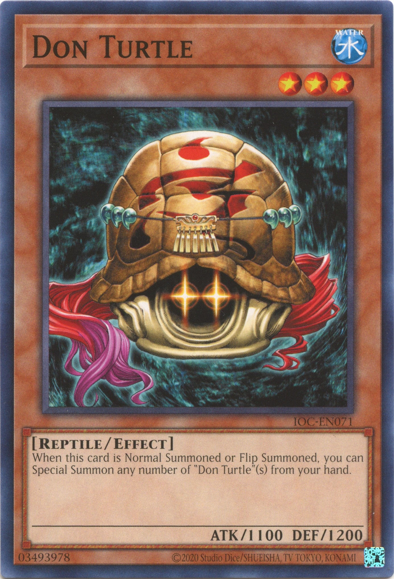 Don Turtle (25th Anniversary) [IOC-EN071] Common | Jomio and Rueliete's Cards and Comics