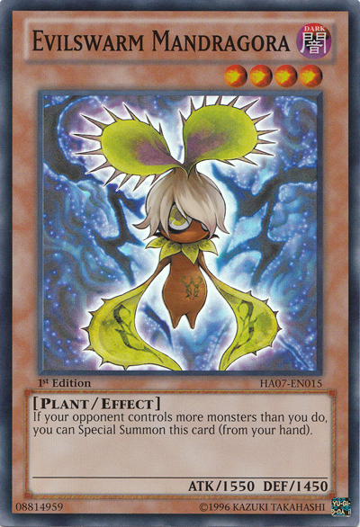 Evilswarm Mandragora [HA07-EN015] Super Rare | Jomio and Rueliete's Cards and Comics