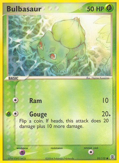 Bulbasaur (55/112) [EX: FireRed & LeafGreen] | Jomio and Rueliete's Cards and Comics