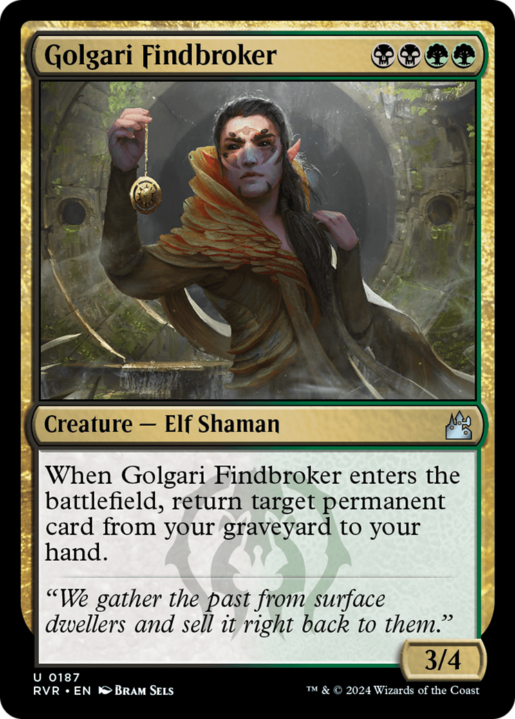 Golgari Findbroker [Ravnica Remastered] | Jomio and Rueliete's Cards and Comics